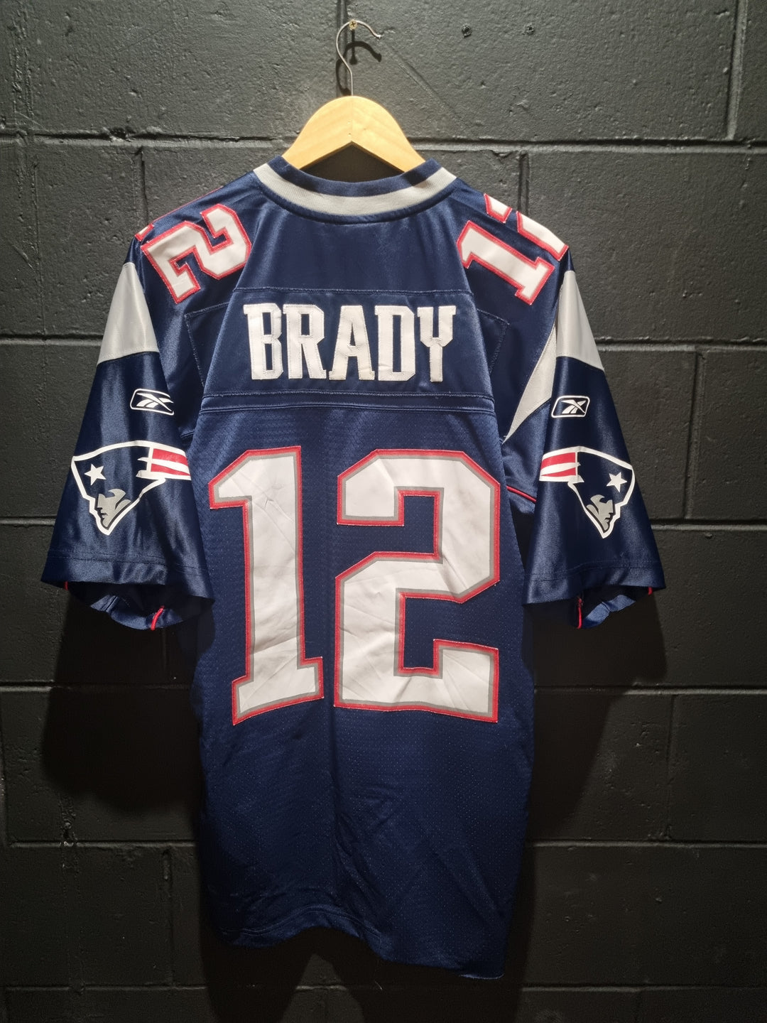 New England Patriots Tom Brady Reebok +2 Length Large