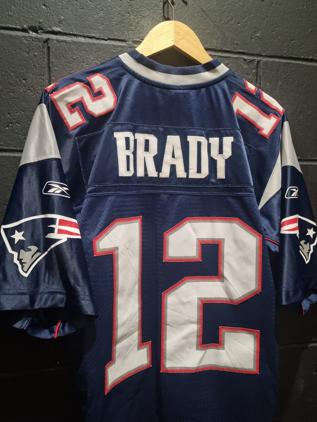 New England Patriots Tom Brady Reebok +2 Length Large