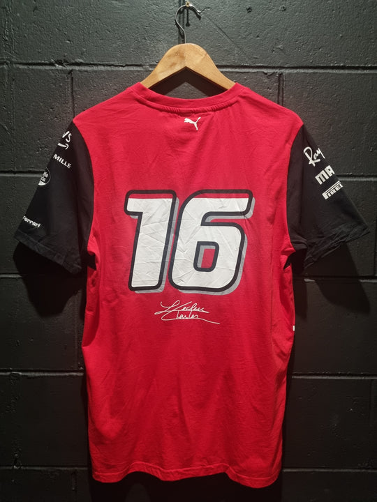 Charles LeClerc Formula 1 Ferrari Puma Shirt Medium