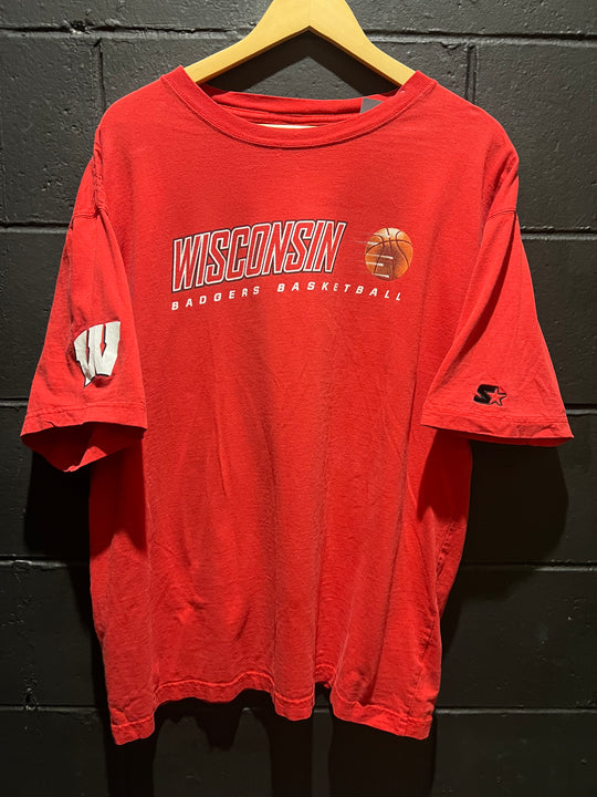 Starter Wisconsin Badgers Basketball T-shirt XL