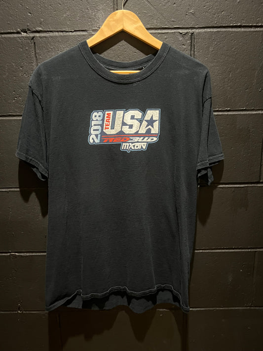 2018 Team USA Red Blue MXON T-Shirt L