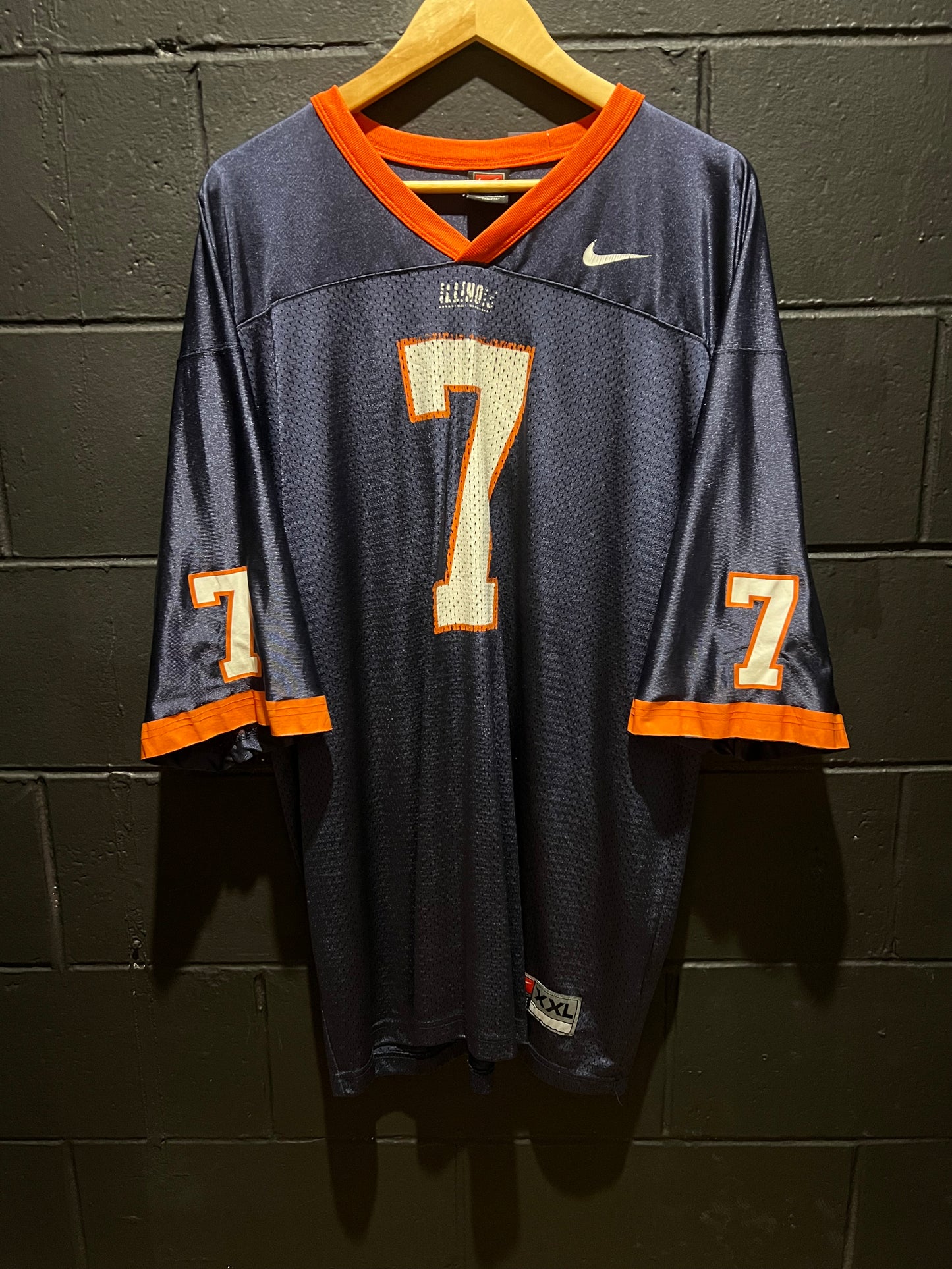 University of Illinois #7 Nike Football jersey 2XL