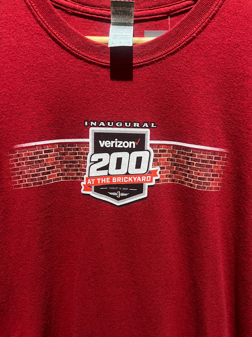 Verizon 200 at the brickyard 2021 T-shirt Large