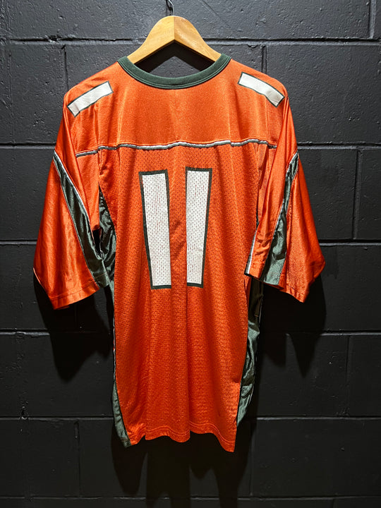 Miami Hurricanes #11 Nike NCAA Jersey Medium