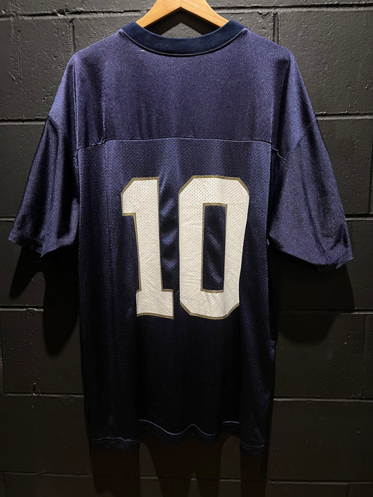 Notre Dame Adidas Regular Season NCAA Jersey #10 2XL