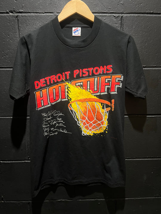 Detroit Pistons “Hot Stuff” Basketball Made in USA Jerzee Super T Medium