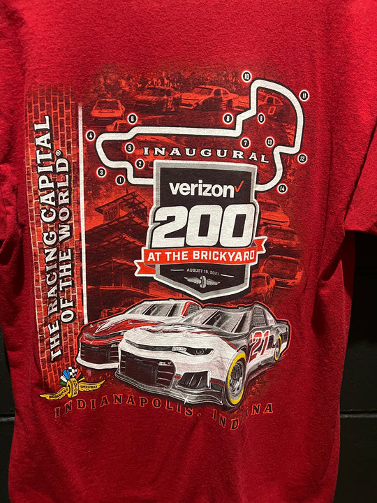 Verizon 200 at the brickyard 2021 T-shirt Large