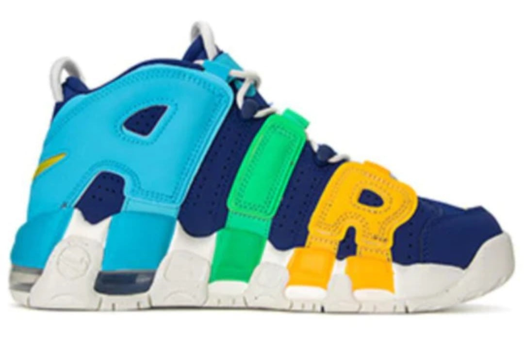 Nike Air More Uptempo Deep Royal Blue Kaleidoscope