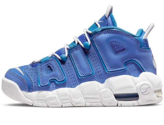 Nike Air More Uptempo GS Medium Blue / White Battle Blue