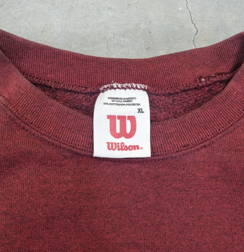 Vintage Tennis Burgandy Sweater Made in USA by Wilson XL