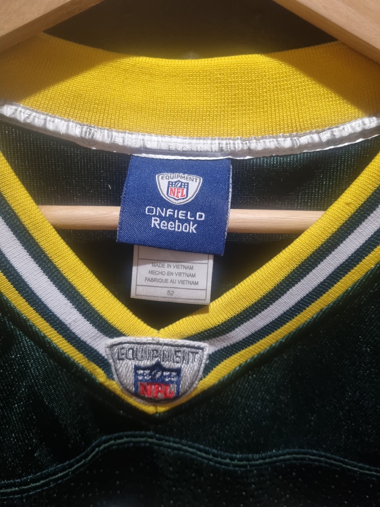 Green Bay Packers Jennings On Field Reebok 52 / XL