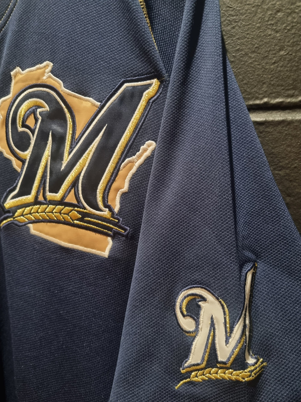 Milwaukee Brewers Braun Nike Drifit Replica Large