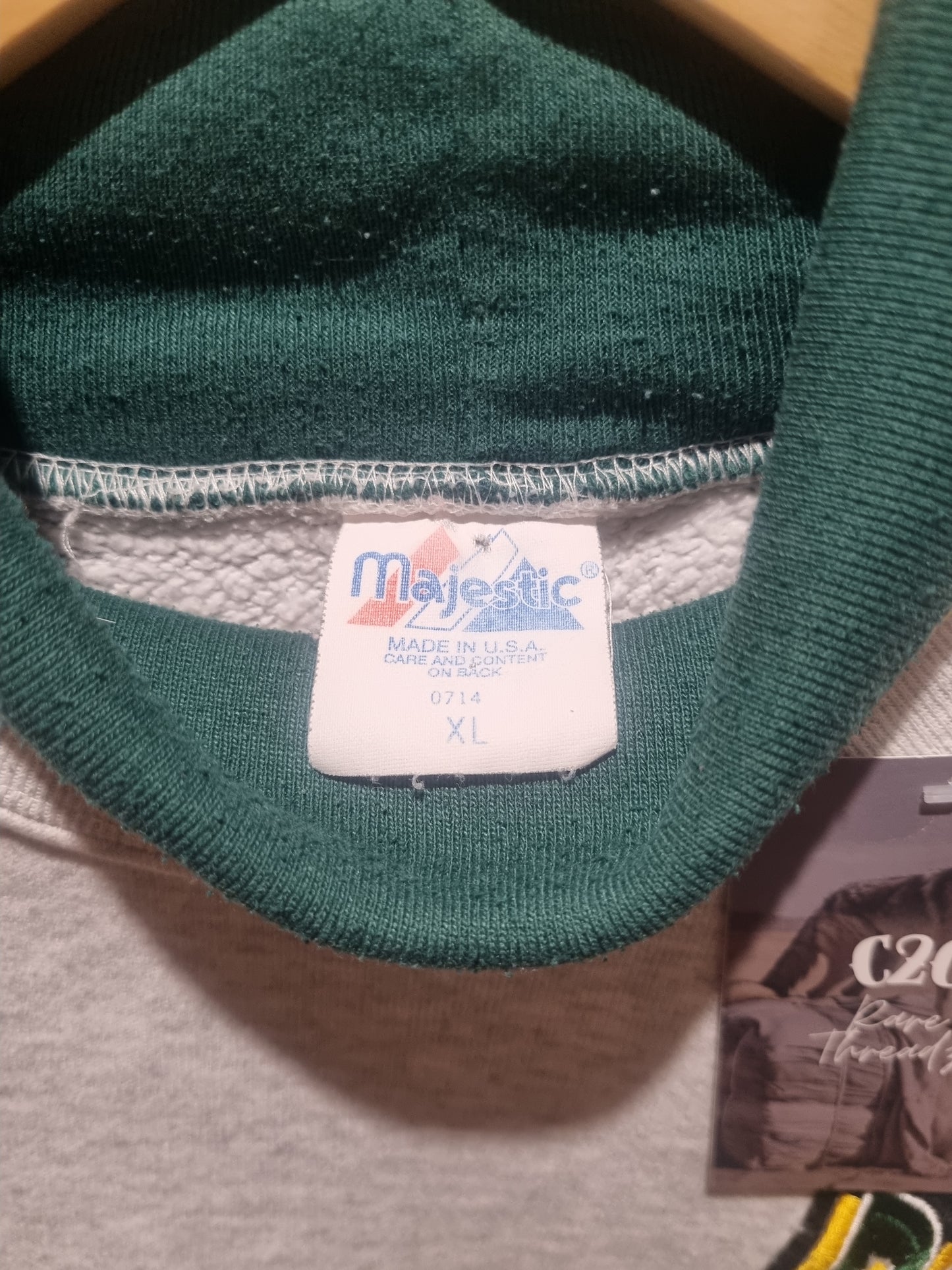 Green Bay Packers Turtleneck Jumper Made in USA Majestic XL