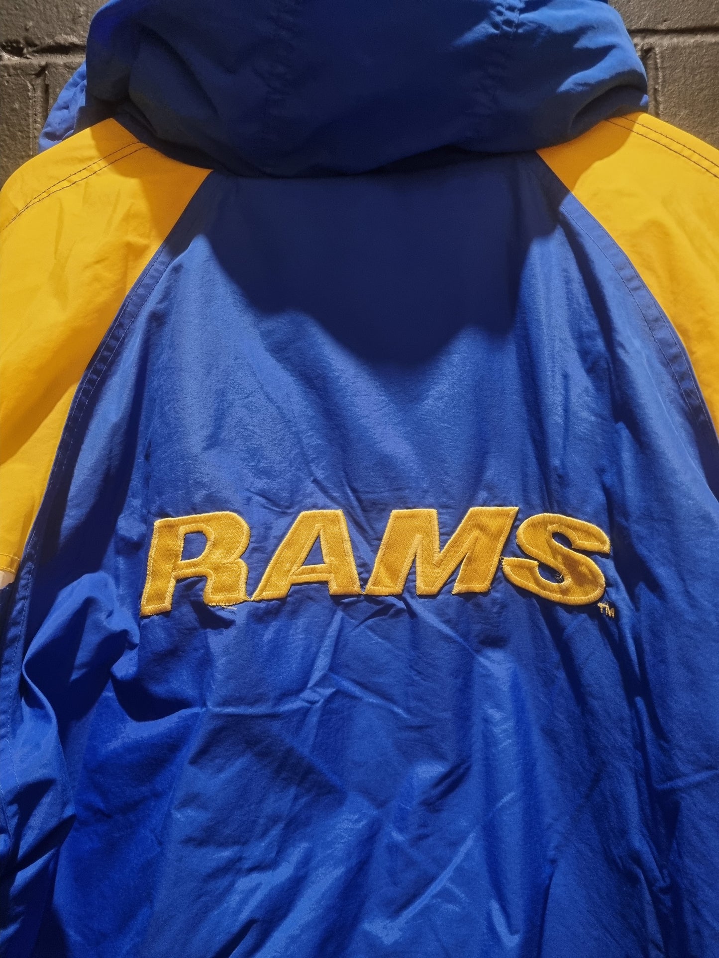True Vintage St Louis Rams NFL Game Day Turbo Sportswear Puffer Jacket XL