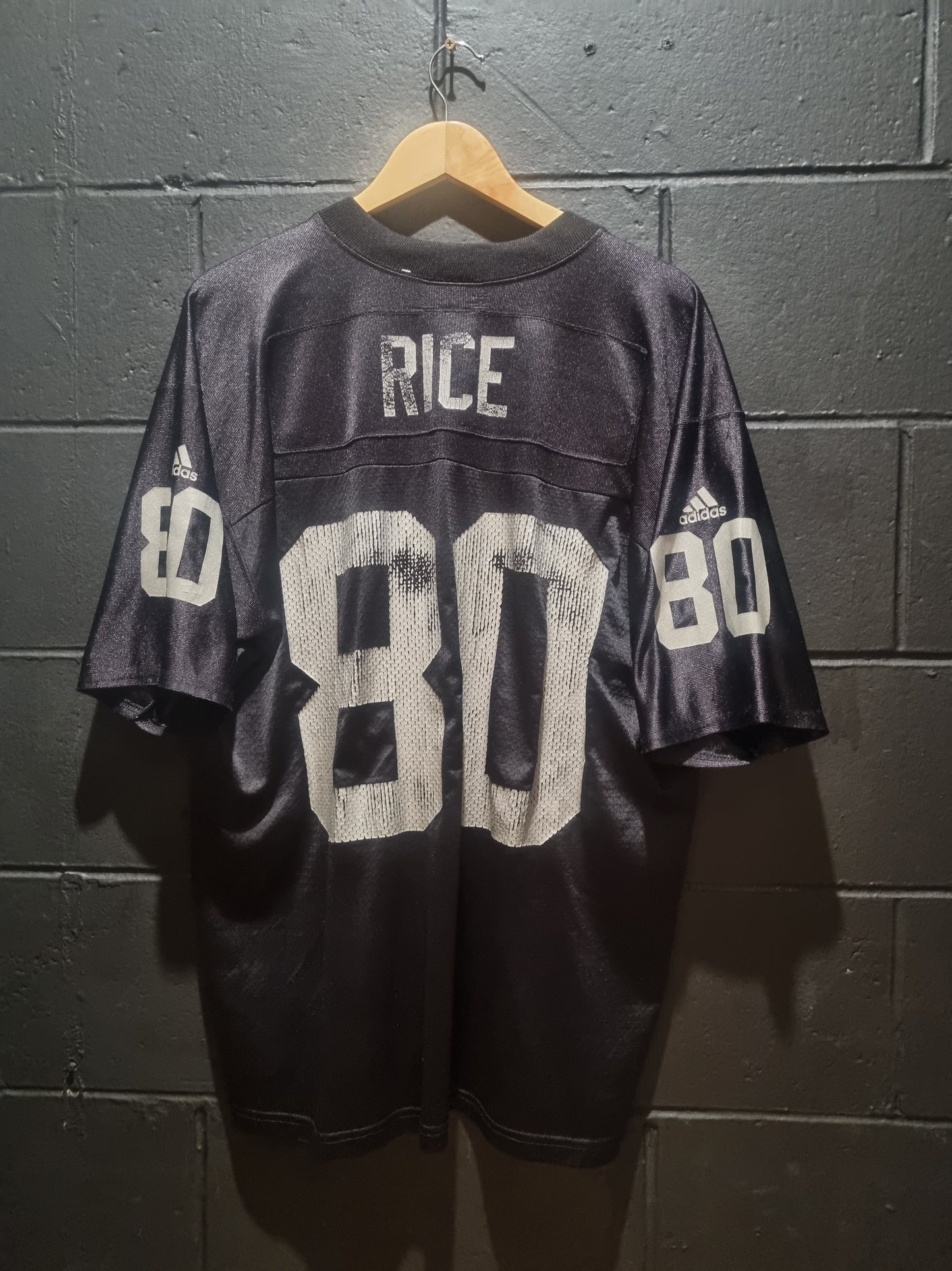 Oakland Raiders Jerry Rice Adidas Made in Mexico Medium