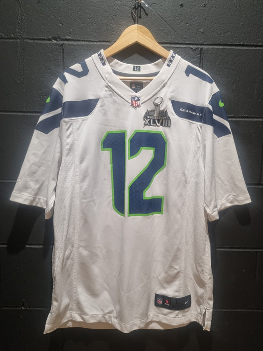 Seattle Seahawks Super Bowl XLVIII Nike Fan Jersey Large
