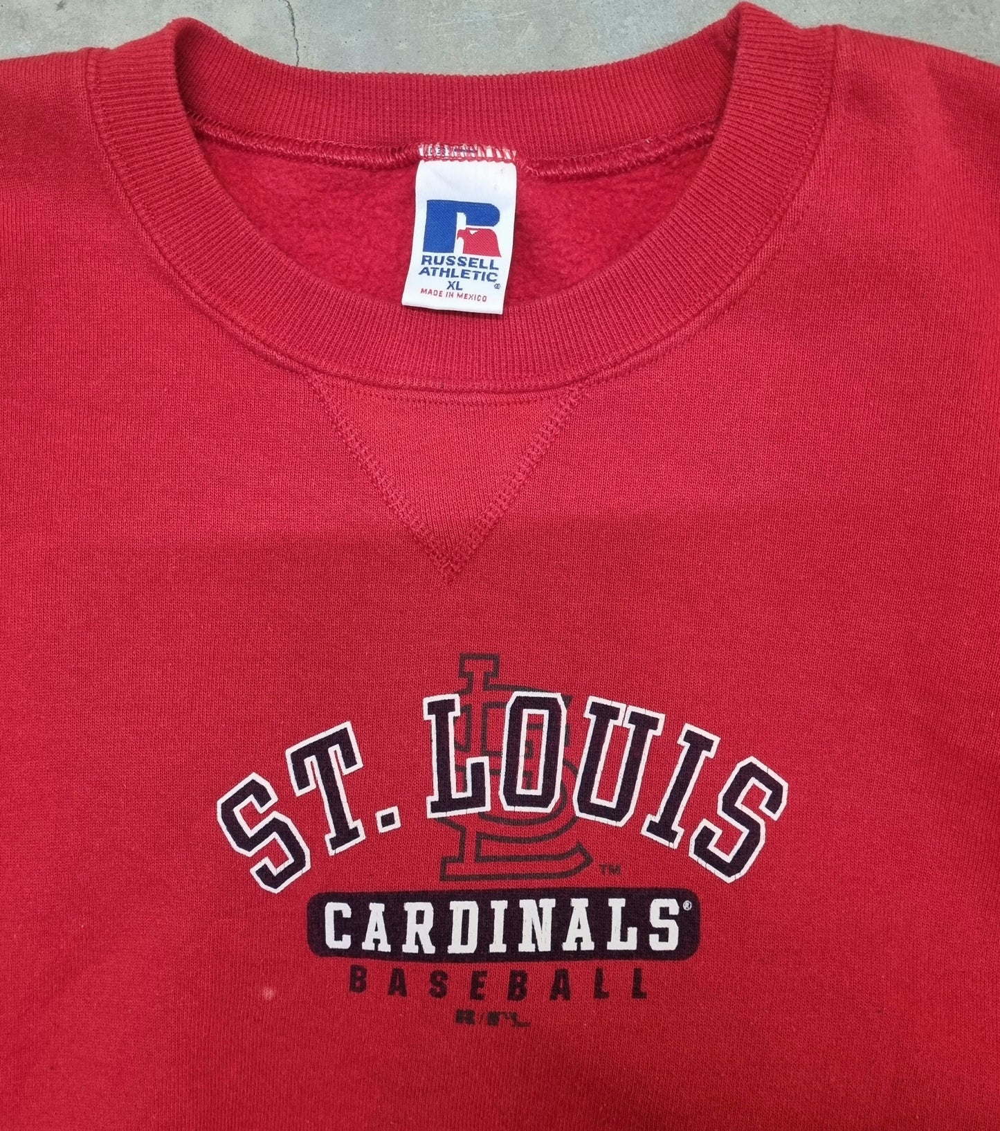 True Vintage St Louis Cardinals Russell Athletic Made in Mexico XL