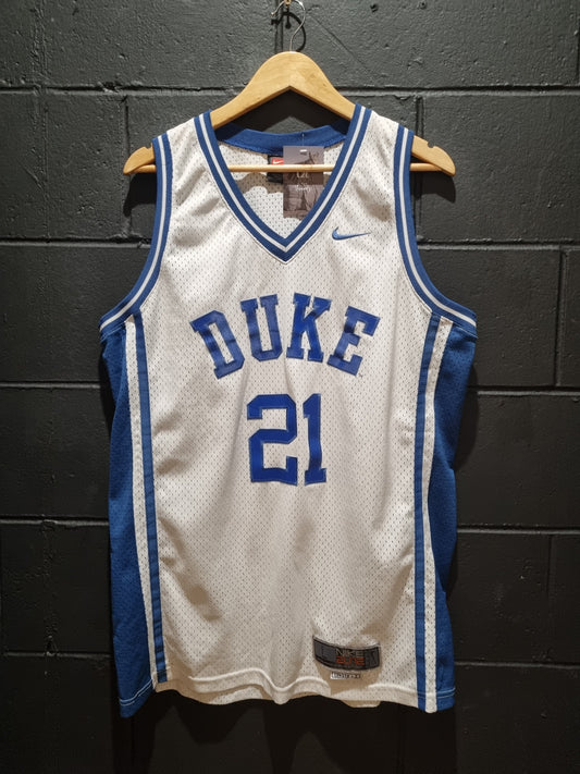 Vintage Duke Blue Devils 21 Nike Elite +2 Length Made in Korea Large