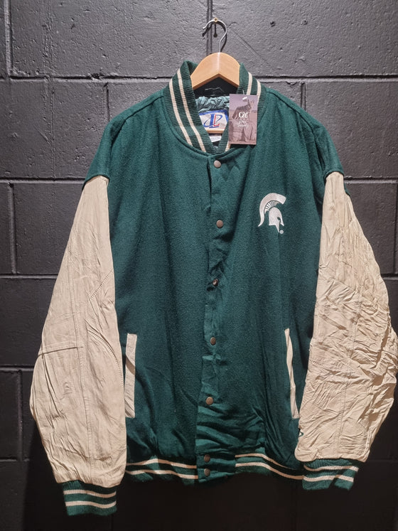 True Vintage Michigan State Spartans Logo Athletic Letterman Jacket XL