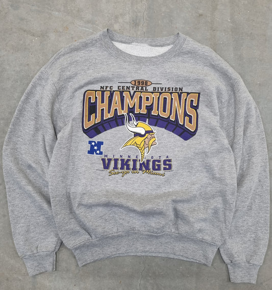 True Vintage Minnesota Vikings 1998 NFC Champions VF Imagewear Large