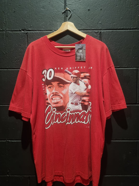 Historical Ken Griffey Jr. Cincinnati Reds 2000 Made by Sport Attack XL