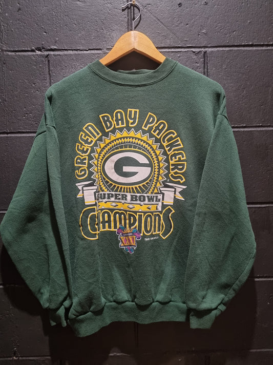 Green Bay Packers Super Bowl Champions NFLP 1996 Crewneck Large