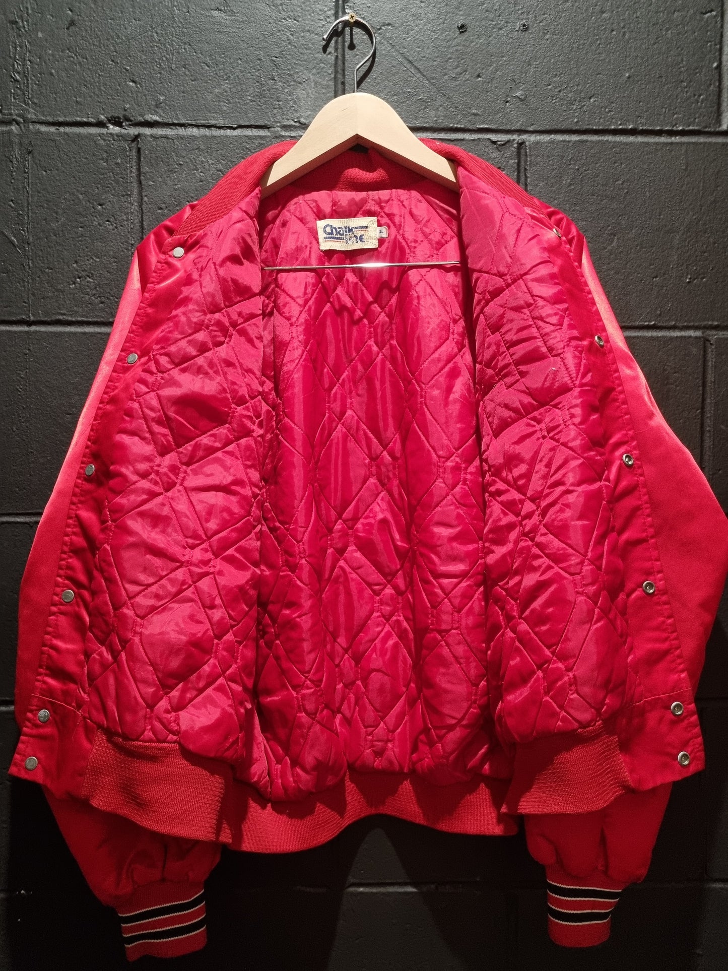 True Vintage Louisville Cardinals NCAA Chalkline Bombers Jacket Large