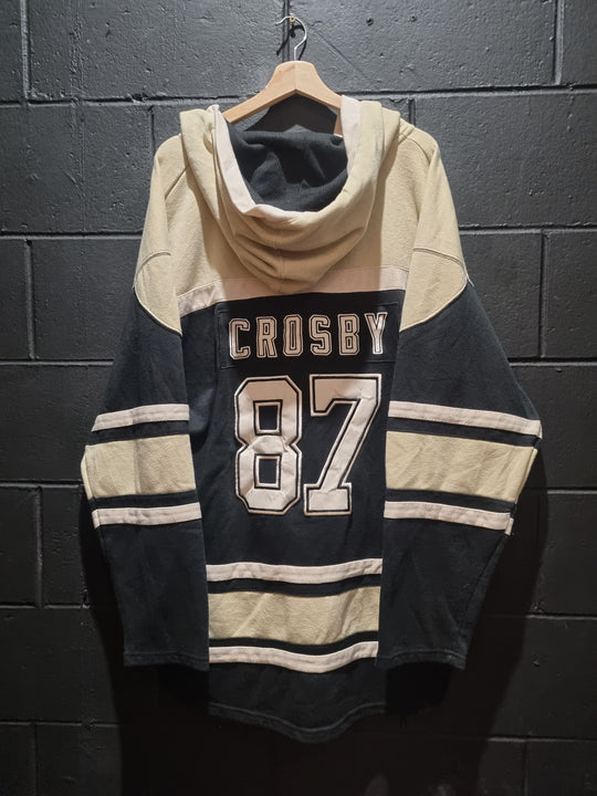 Pittsburgh Penguins Crosby Old Time Hockey Hoodie XL