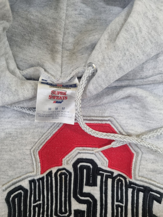 90s Ohio State University Jerzees Super Sweats Nublend Medium