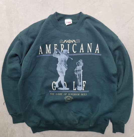 Rare True Vintage Americana Golf Made by Bassett Walker Large
