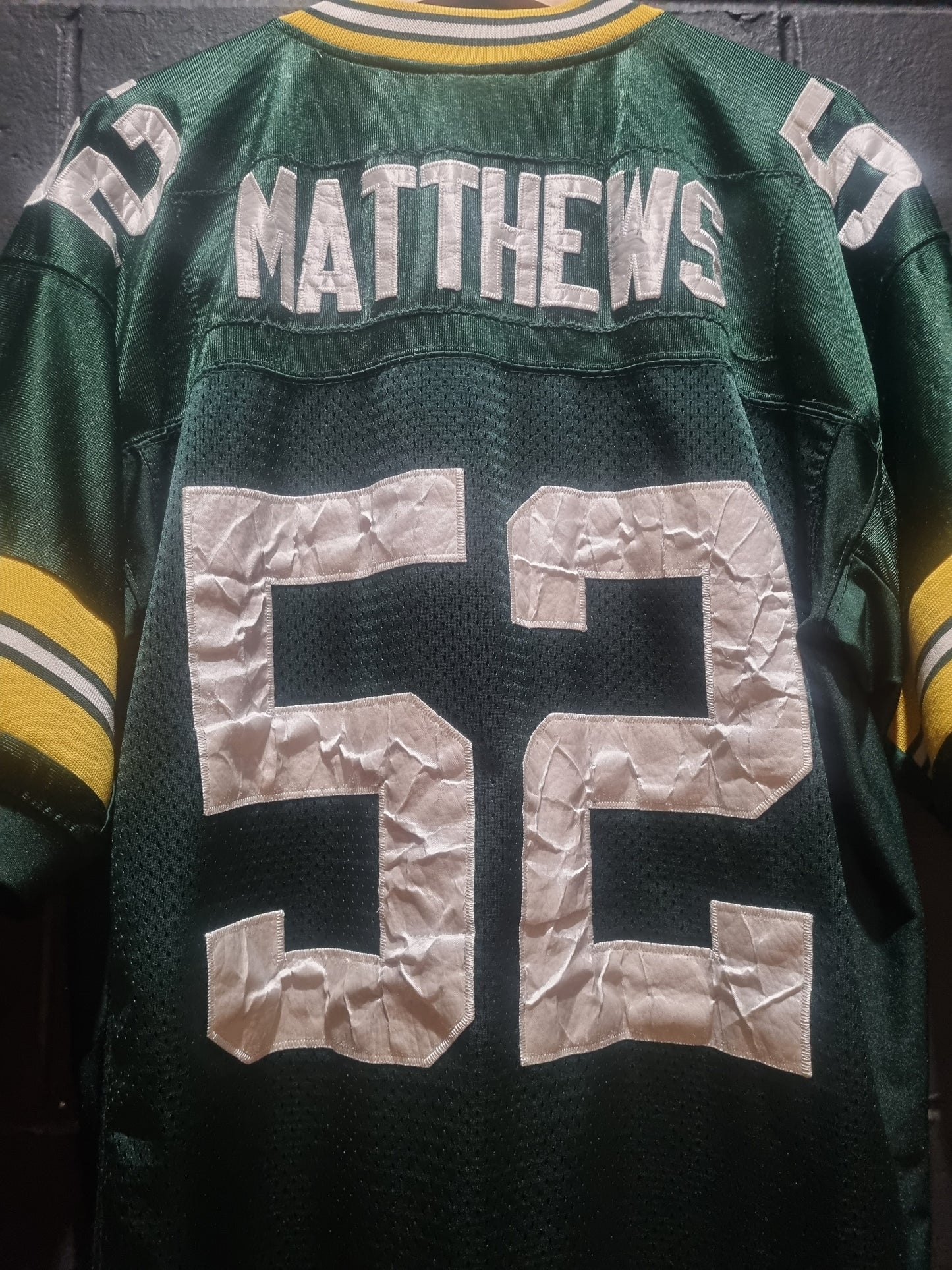 Green Bay Packers Matthews On Field Reebok 50 / Large