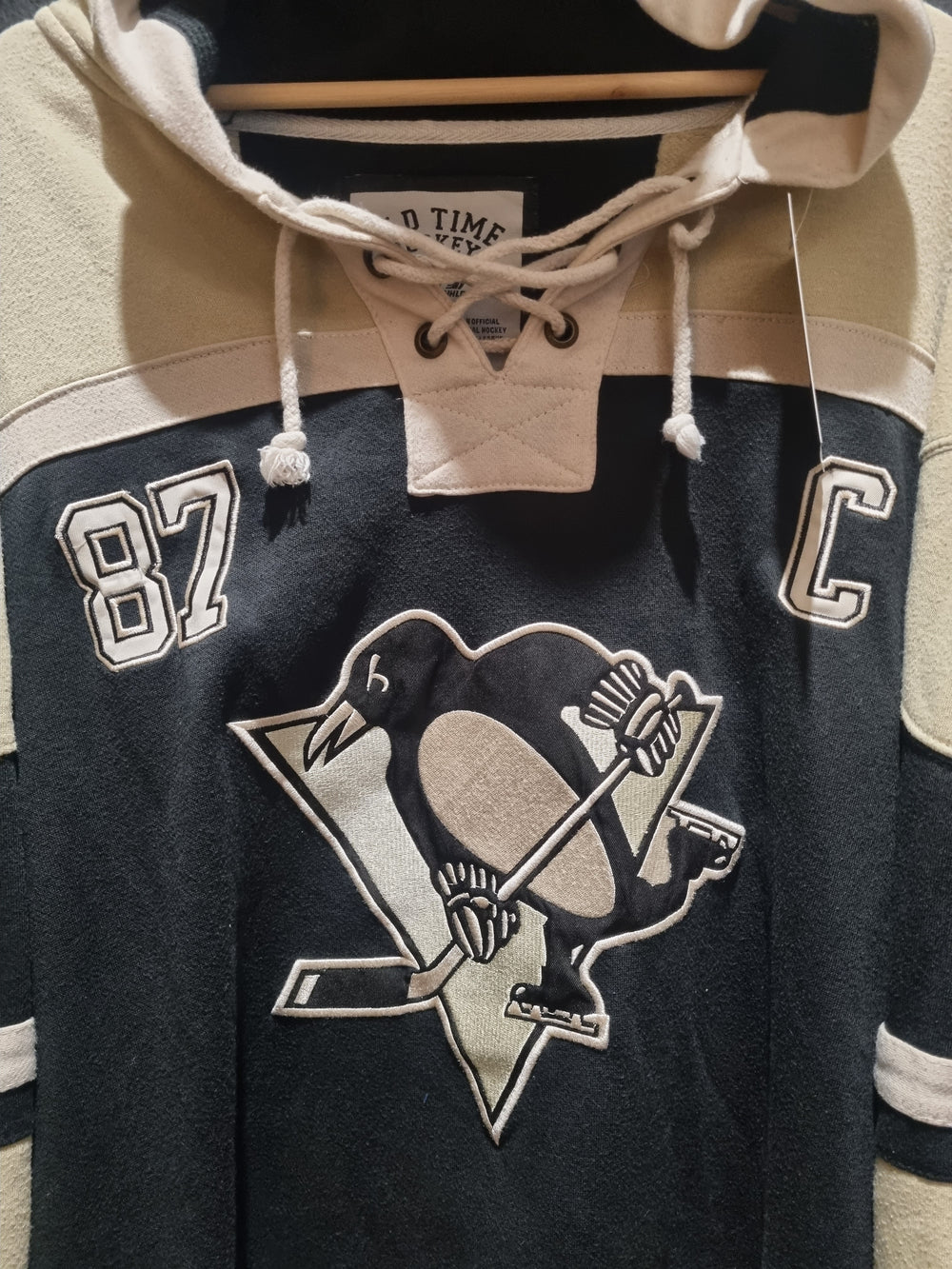 Pittsburgh Penguins Crosby Old Time Hockey Hoodie XL