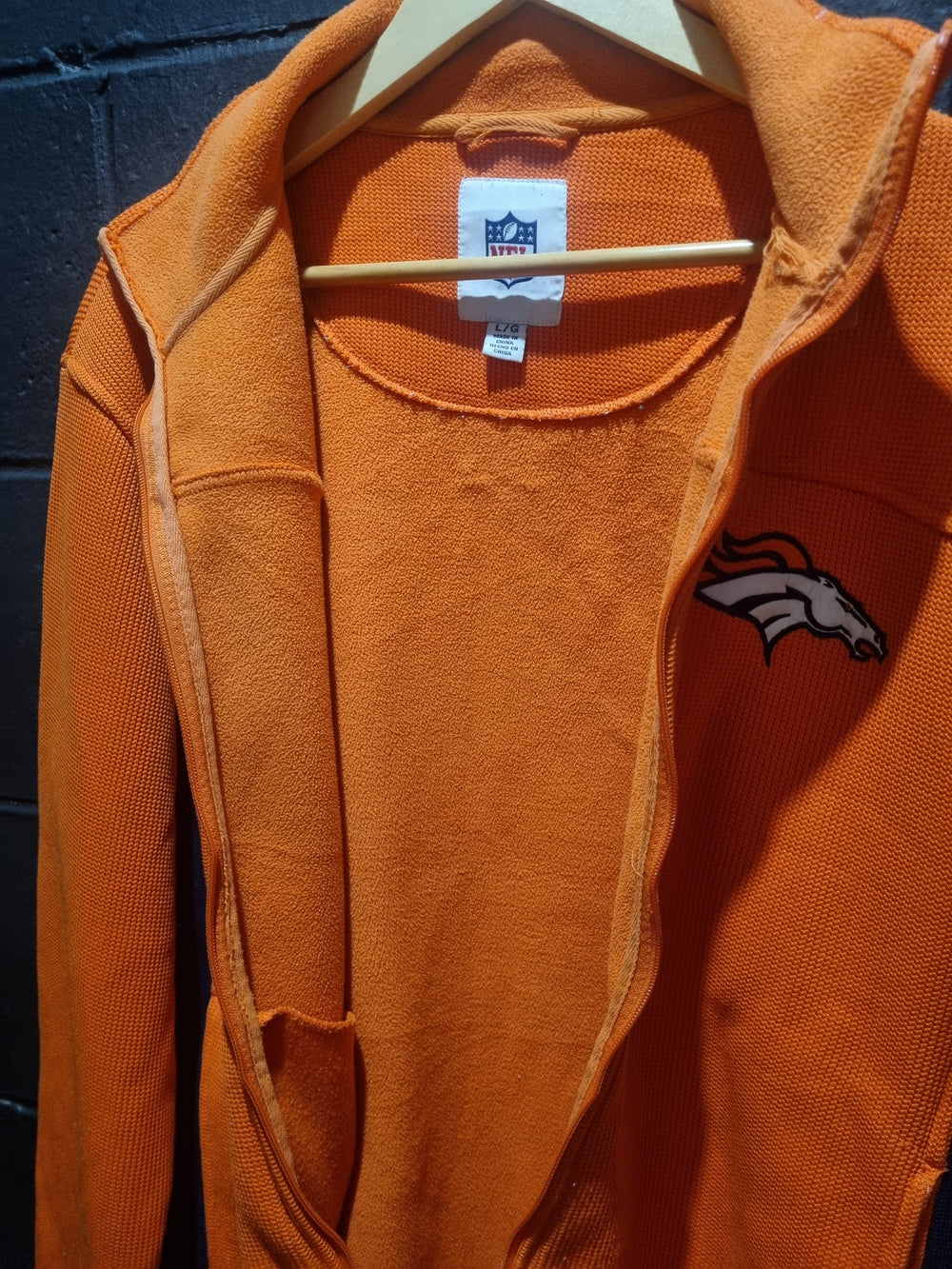 Denver Broncos Zipped Jacket Large