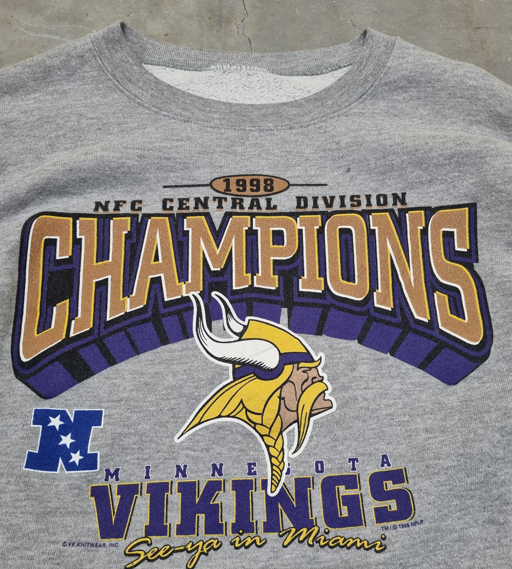 True Vintage Minnesota Vikings 1998 NFC Champions VF Imagewear Large