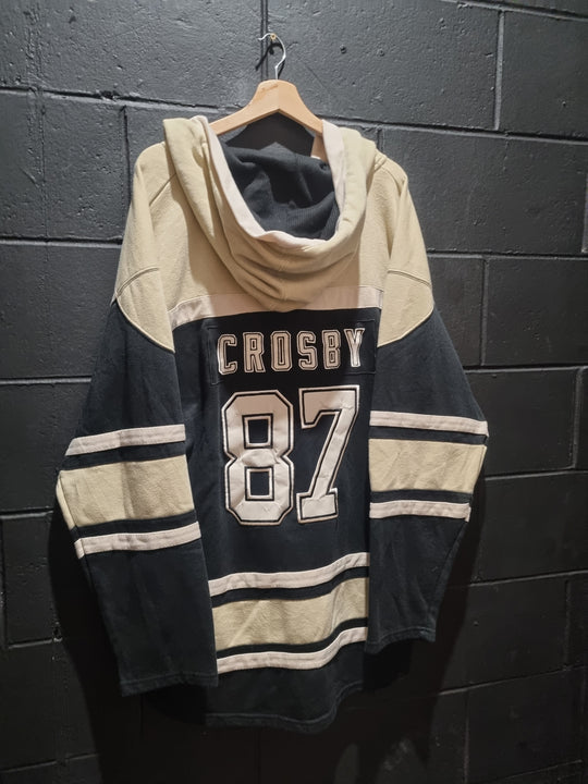 Pittsburgh Penguins Crosby Old Time Hockey Hoodie XL