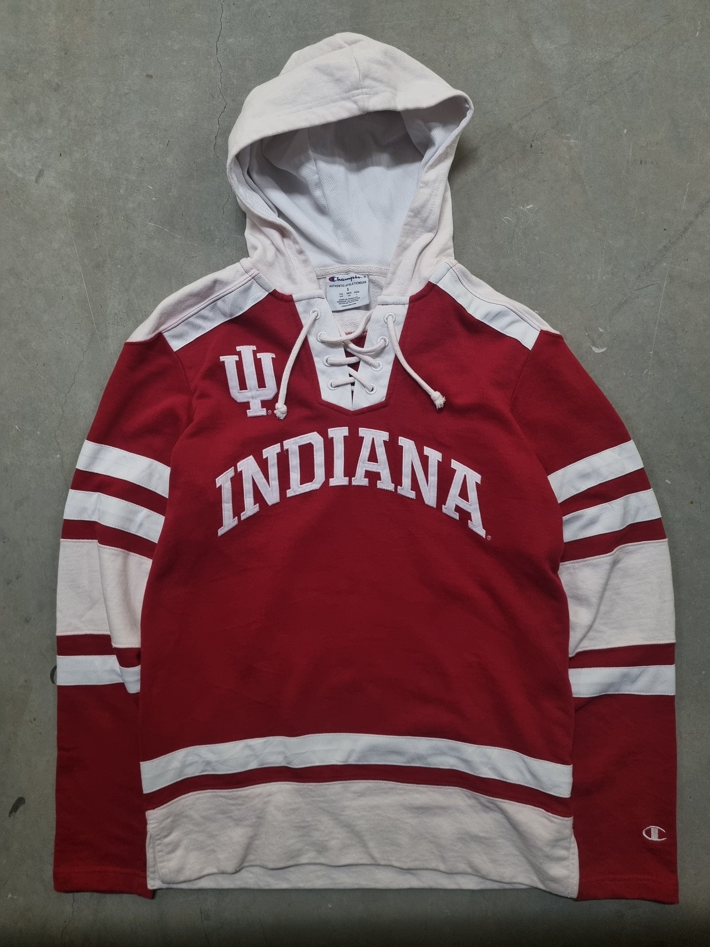 Indiana Hoosier Throwback Hockey Champion Hoodie Small