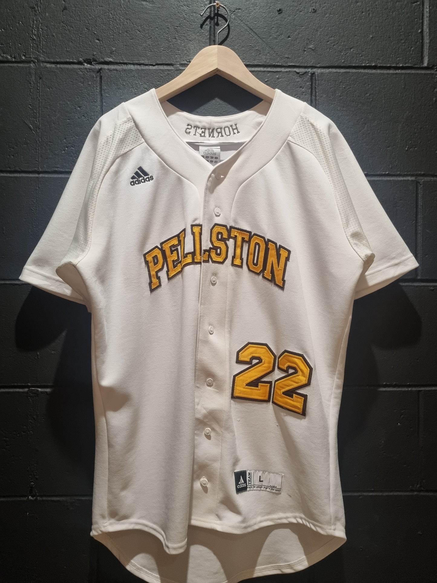 Pellston Hornets Player 22 Adidas Baseball Jersey XL