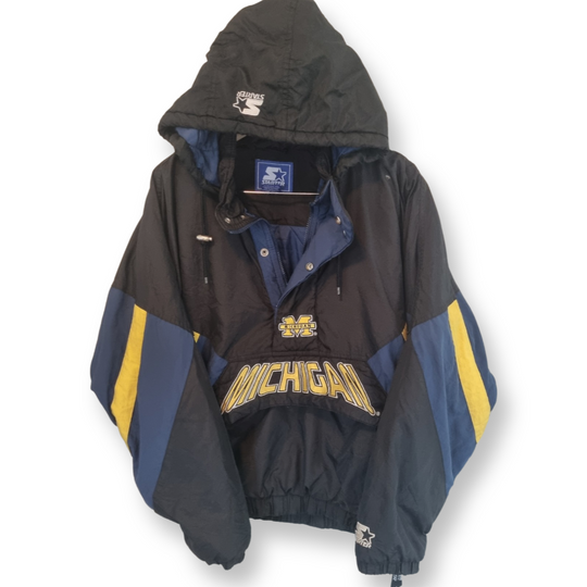 Starter Michigan Wolverines Puffer Jacker XL